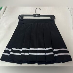 Spirit Elegant Black Tennis Skirt